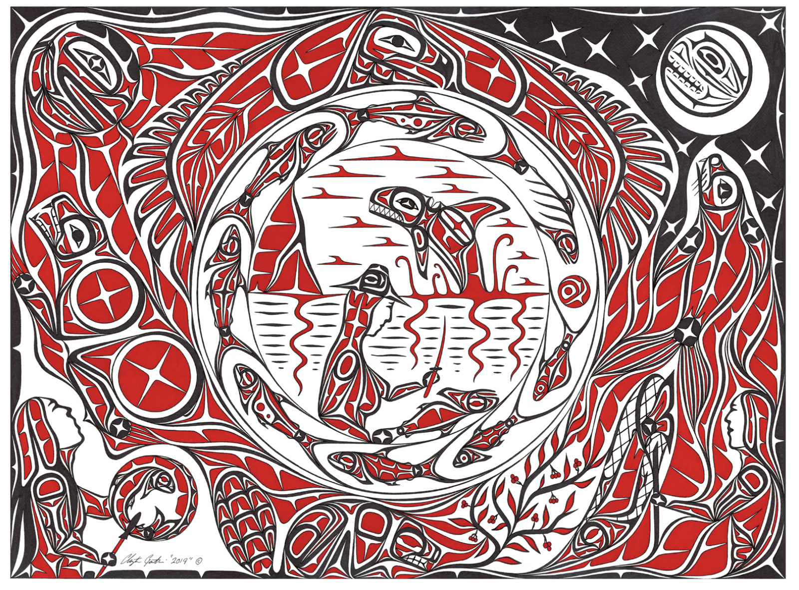 Gauthier Sacred Salmon mural